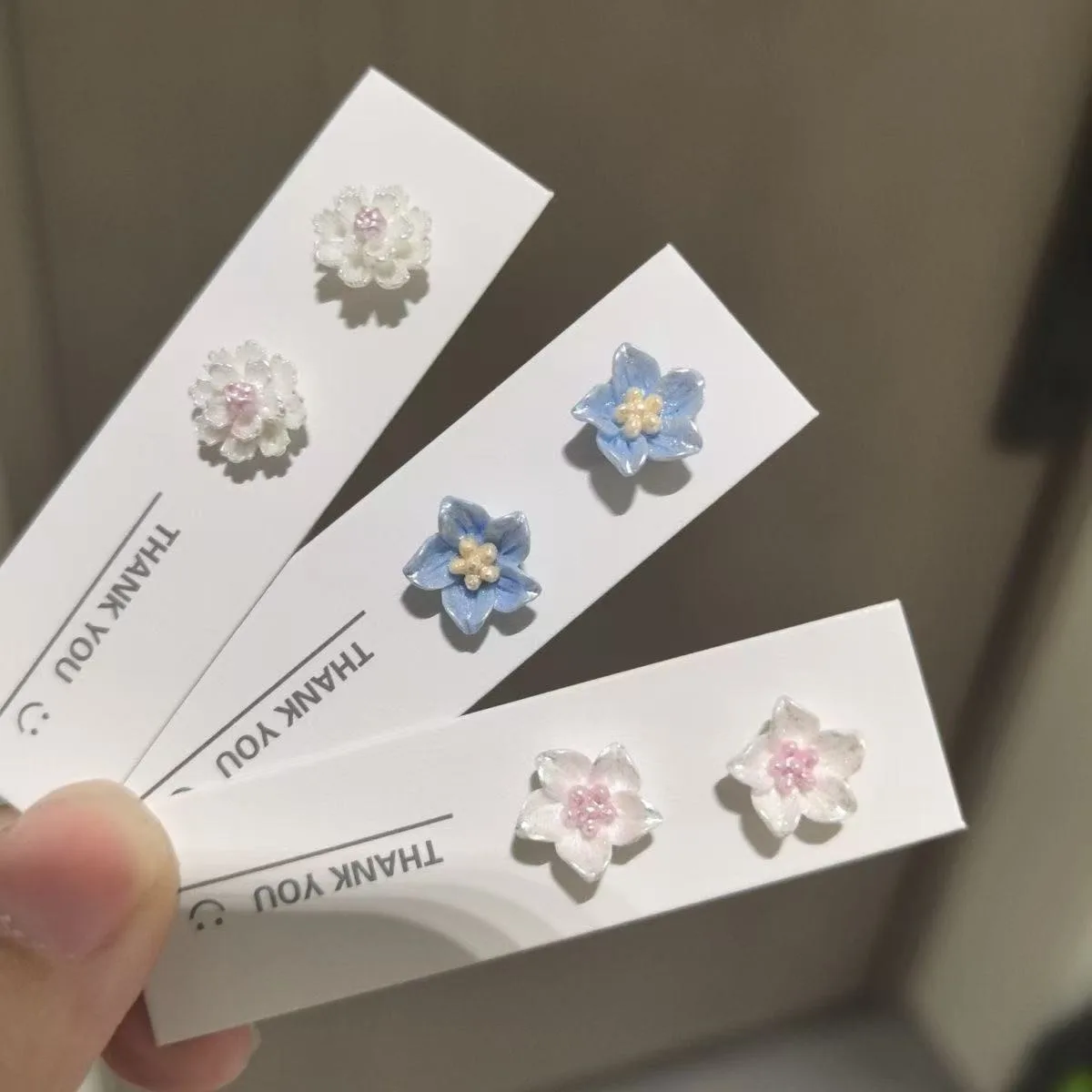 Camellia Flower Stud Earrings for Women Mini Enamel Lightweight Sweet Minimalist Spring Summer Daily Elegant Jewelry Gift