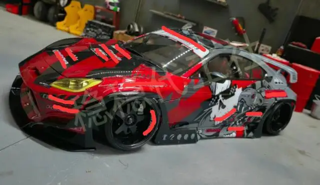 レーシングカー用電動ドリフトステッカー,1/10-1/24 1/28 1/16-258 94