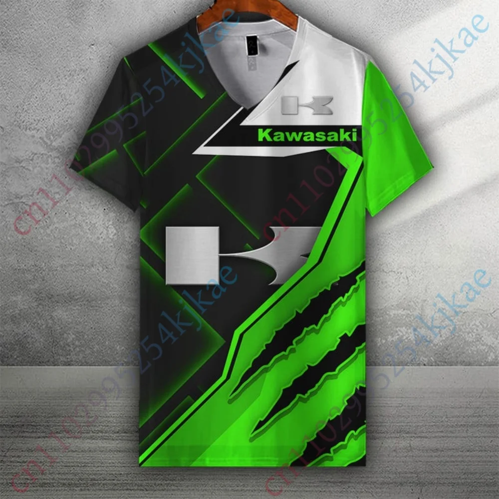 

Kawasaki футболки большого размера, мужская одежда, футболка в стиле Харадзюку для мужчин, дышащая футболка с короткими рукавами, повседневный топ унисекс