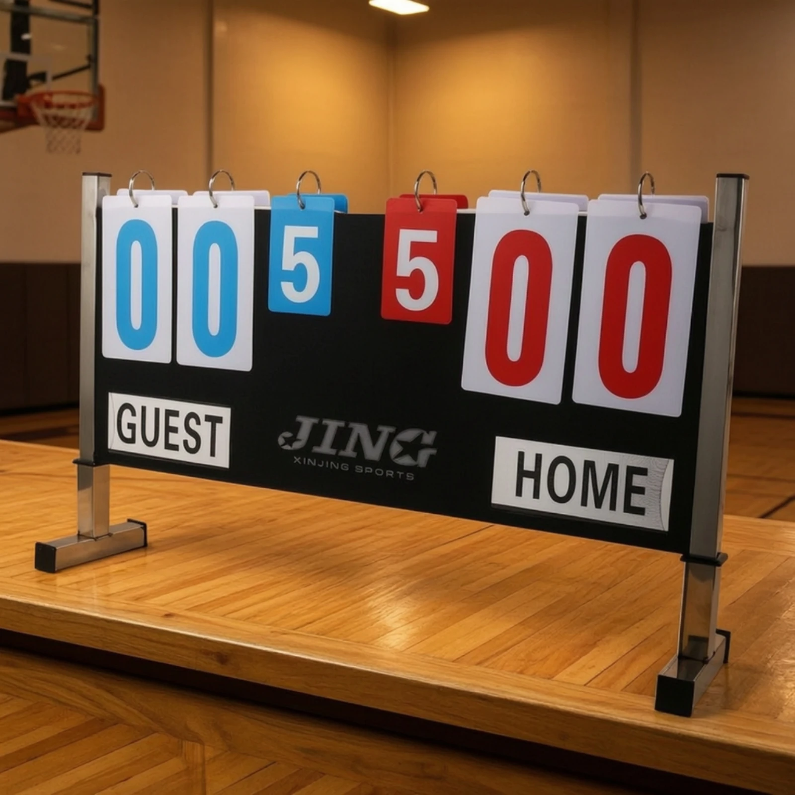 Manual Sports Scoreboard with Flip Cards Double-Sided Scoreboard with Flip Cards for Schools, Basketball Games, Tournaments