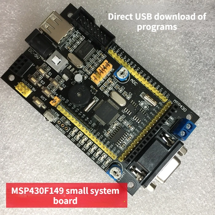 

Минимальная системная плата MSP430F149, плата для разработки микроконтроллеров MSP430 с USB-программатором