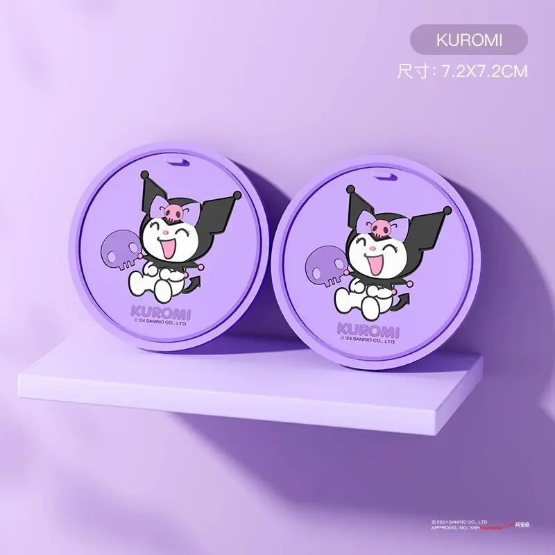 Anime Sanrio Kuromi Car Cup Holder Mat Non Slip Storage Tray Cute Cartoon Cinnamon Dog Auto Accessory Viral Car Decor Vehicle - Image 6