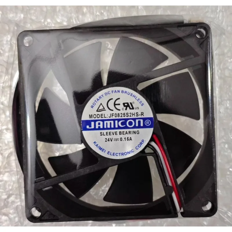 New Cooler Fan for JAMICON JF0825S2HS-R 24V 0.15A 3-wire 8025 8CM Cooling Fan 80 * 80 * 25MM