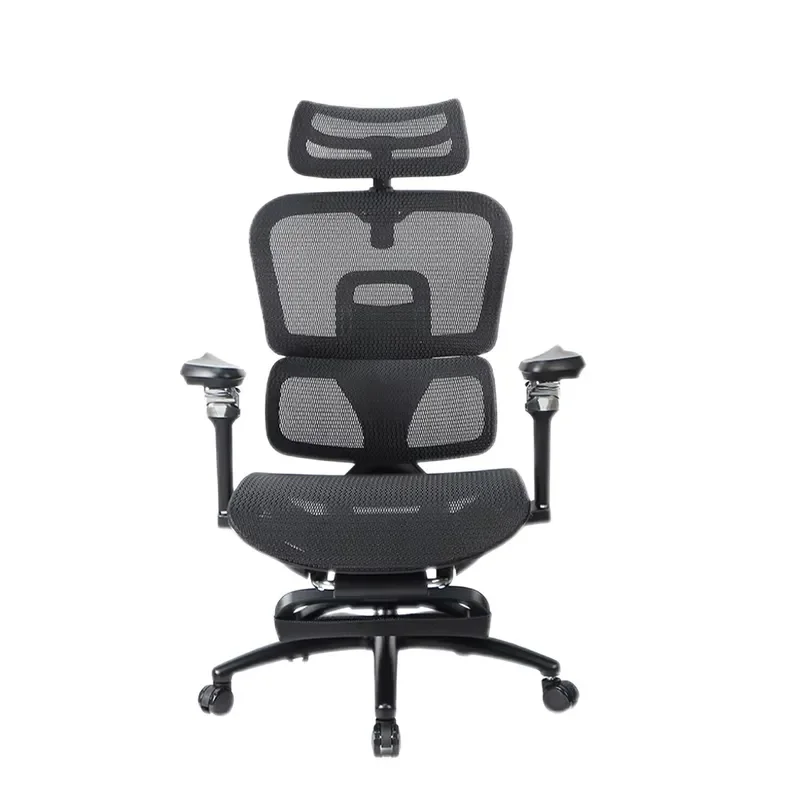 Adjustable Lumbar Support Ergonomic Mesh Office Chair Comfortable Computer Desk Seat for Home Workstation Breathable Backrest