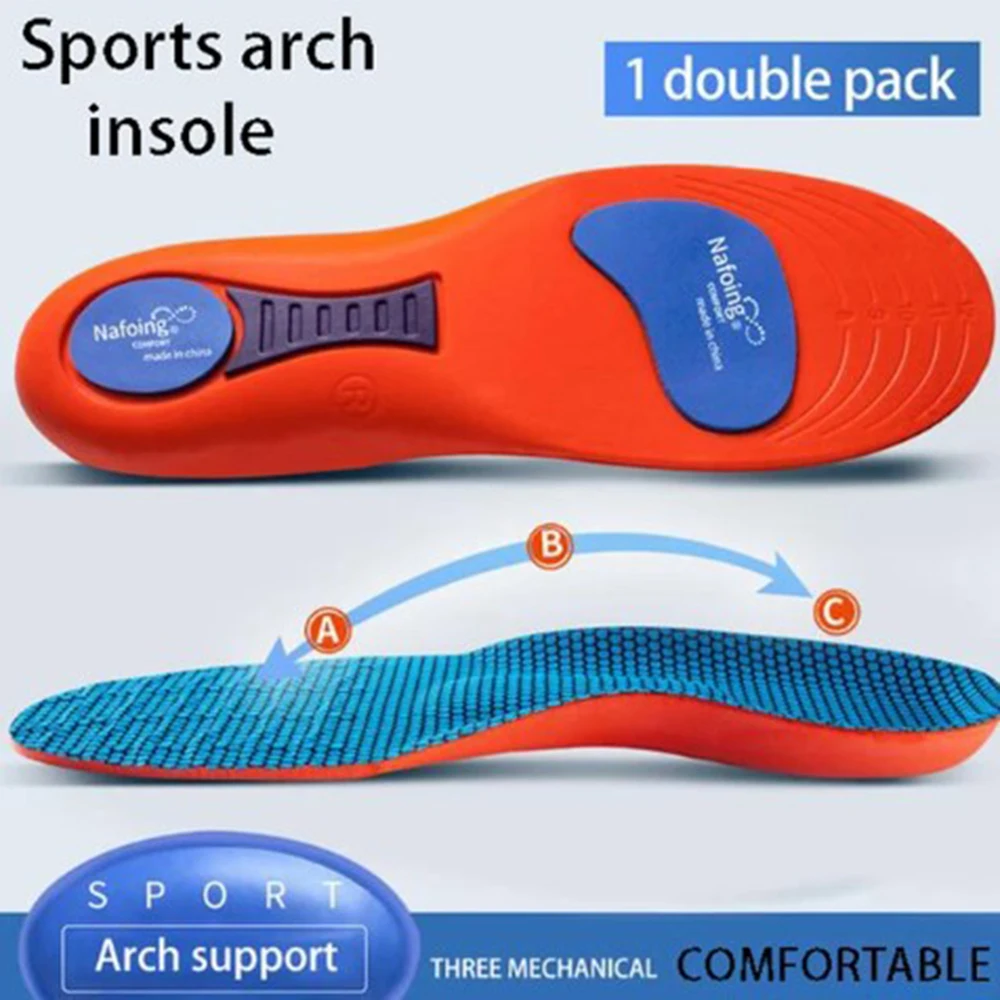 1 Pair Orthotic Insole Arch Support Flatfoot Running Insoles for Shoes Sole Orthopedic Insoles For Feet Ease Pressure