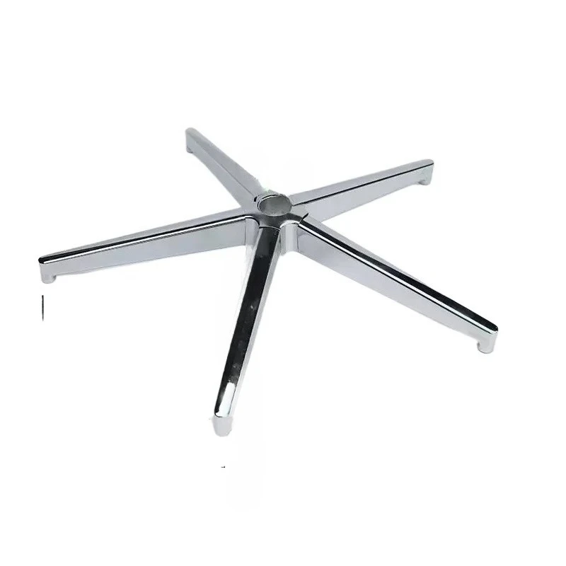 Plating Silver Office Chair Foot Hotel Furniture Accessories Base Chassis Computer Chair Five Star Scaffolding