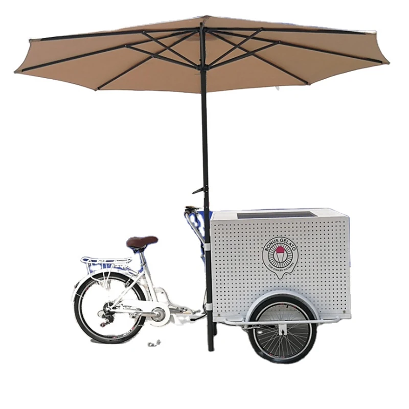 

Customized 3 Wheels Cargo Bike Electric Tricycle Coffee Vending Cart with CE ISO Certification