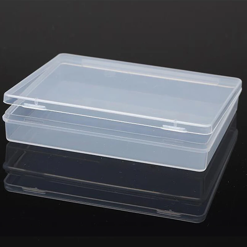 Transparent Plastic Box Storage Collections Product Packaging Box Dressing Case Mini Case Out Size 11.8*9.8*2cm