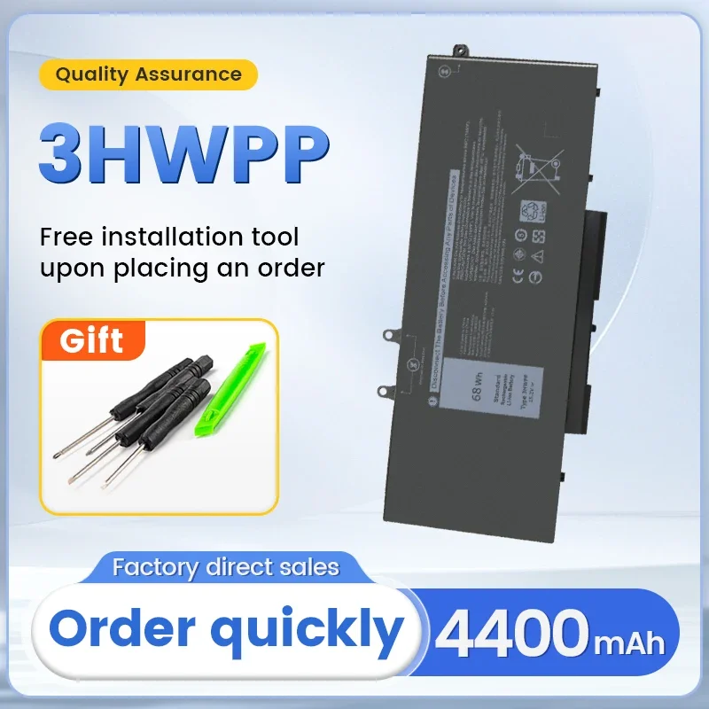 

SOMI 3HWPP Laptop Battery For Dell Latitude 5401 5501 5410 5411 5510 5511,For Dell Precision 3541 3550 3551 1VY7F N2NLL P80F003