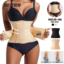 MISTHIN Women Cincher Waist Trainer Large Size Double Belt corsetto Tummy Sweat Shapewear Workout guaina dimagrante riduzione della pancia