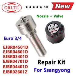 ORLTL Nozzle and Valve Fuel Injector EJBR04601D EJBR04501D EJBR03401D EJBR04701D EJBR02601Z Repair Kits For SSANGYONG