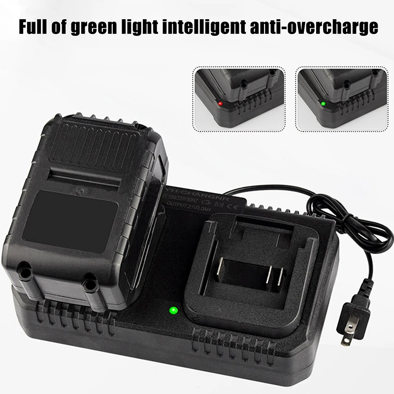 3A Lithium Battery Fast Charger 2 Way Power Tool Battery Charger EU/US Plug For 18V 21V Battery BL1415/1815/1830/1850
