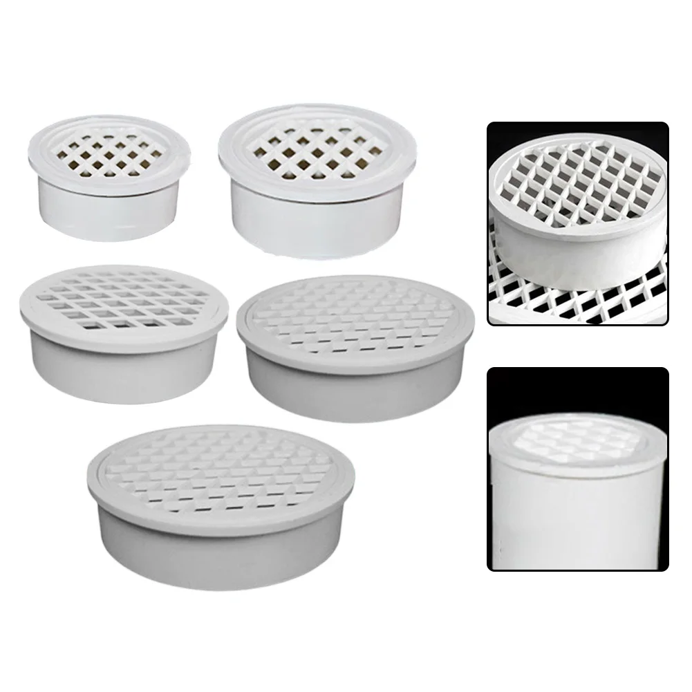 Floor Drain Pipe In PVC Material With Built-in Drain Cover For Balcony Laundry Room And Basement Installations