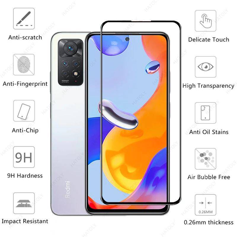 ل شاومي Redmi نوت 11 برو الزجاج ل Redmi نوت 10 11 12 برو 5 جرام 11s الزجاج المقسى حامي الشاشة فيلم 10C 10S 5 جرام 4 جرام 9T 9 9s