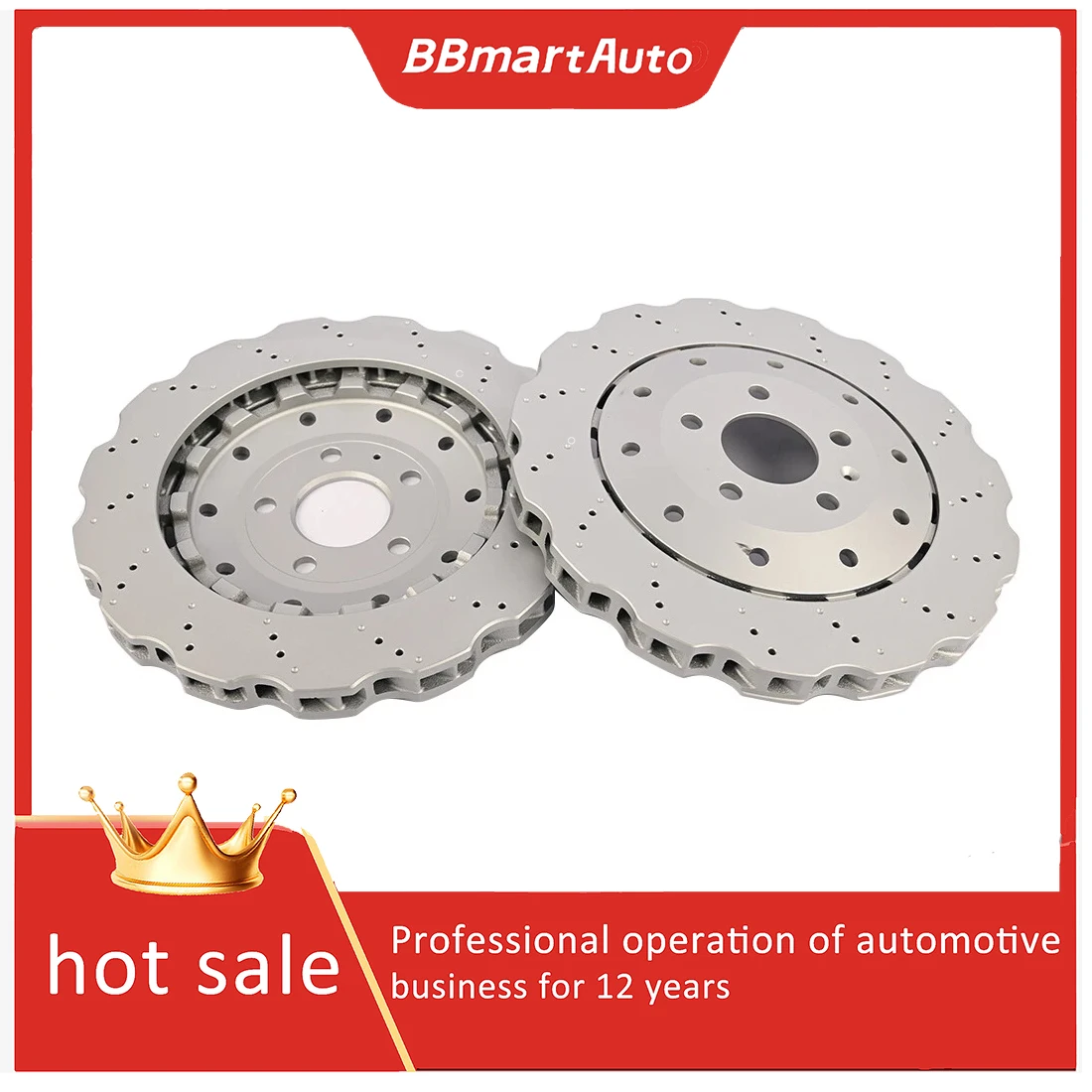 

420615601E Rear brake disc 2pcs For AUDI R8 2007-2015 BBmartAuto