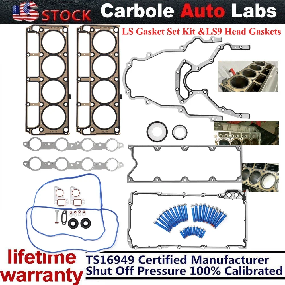

Новый комплект прокладок LS и прокладки головки LS9 LS1/LS6/LQ4/LQ9/4.8/5.3/5.7/6.0L GEN III
