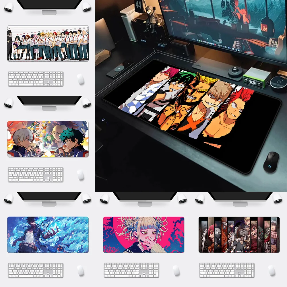 Anime Boku No Hero Academias Mousepad HD Printing Computer Gamer Locking Edge Non-slip Mouse Pad XXL90x40cm Keyboard PC Desk Pad