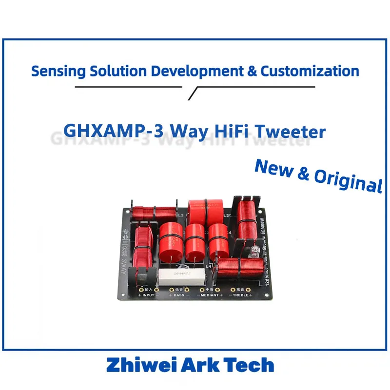 

GHXAMP 3-Way HiFi Speaker, 400W Tweeter/Midrange/Woofer, 1250Hz & 5000Hz Crossover, 12dB/oct Slope, High Frequency Protection (1