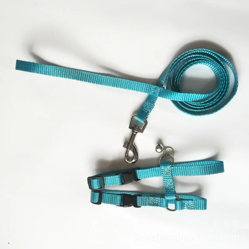 Pet Rabbit Soft Harness Leash Adjustable Bunny Rope for Running Walking
