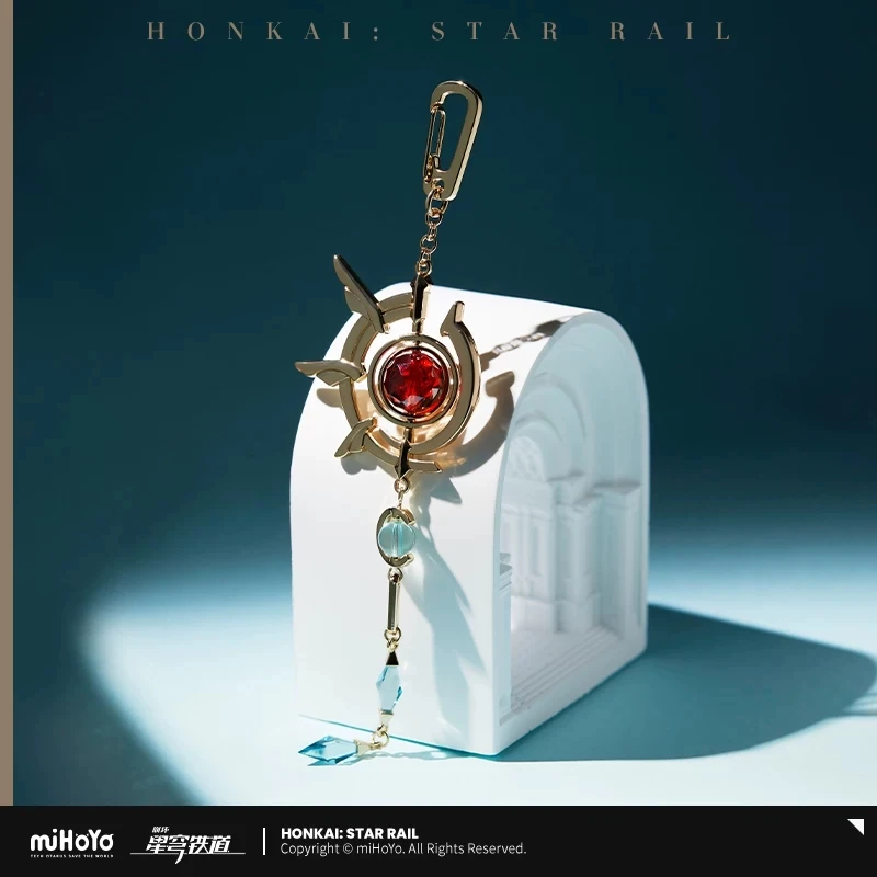 Accesorios de Metal con Encanto de Personajes de la Serie Impression con Temática de Anaxa, Licenciados Oficialmente por miHoYo Honkai: StarRail.