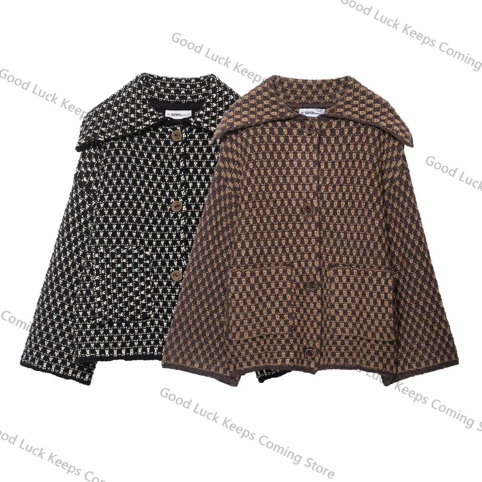 

Korean style women's autumn and winter 2026 new loose and slimming casual knitted cardigan temperament jacket