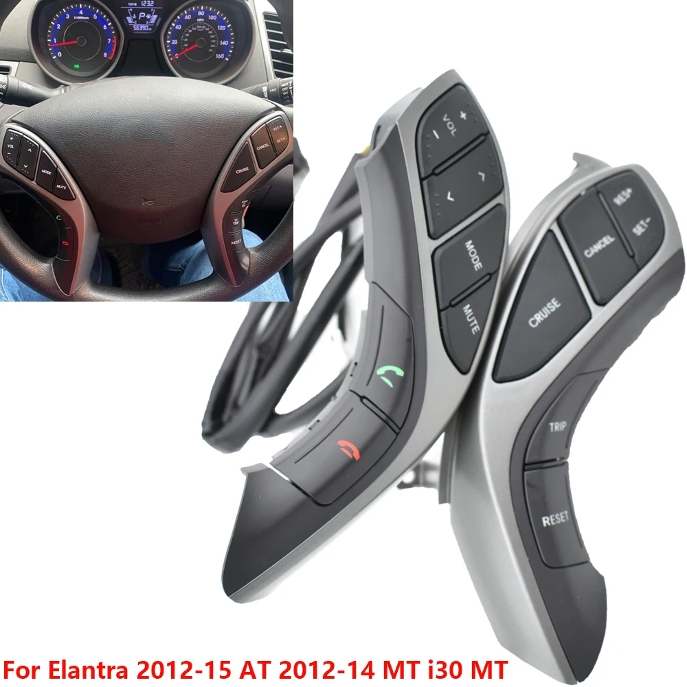 Multifunction Cruise Control Music Steering Wheel Button For HYUNDAI For Elantra 2012 2013 2014 2015 AT 2012 2013 2014 MT i30 MT