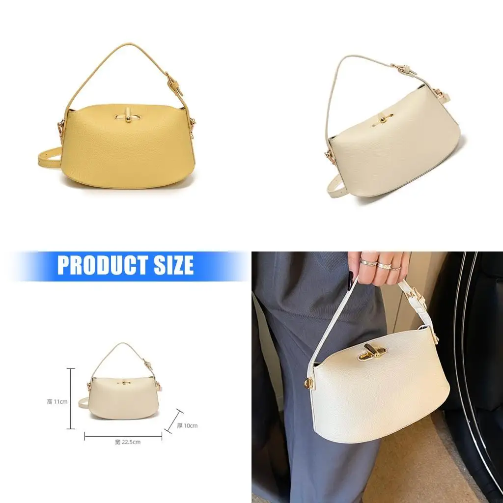 

Women Bag PU Leather Crossbody Bag Simple Shoulder Bag Handbag Bucket Bag Retro Bag for Everyday