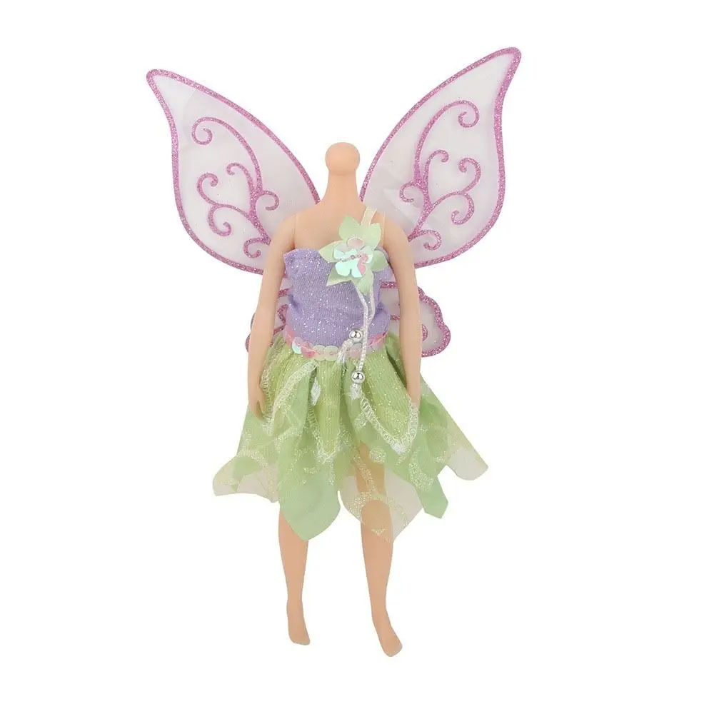 Ropa para muñecas hecha a mano, vestidos de hadas, falda de gasa brillante bonita a la moda, falda de ala de mariposa de 10 estilos para muñeca BJD 1/6 y 30cm