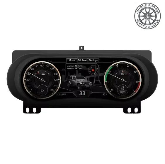 

Foforfor 12.3'' LCD Dashboard for Wrangler 2018-2023 LCD Instrument Plug and Play LCD Odometer Virtual Digital Cluster Cockpit