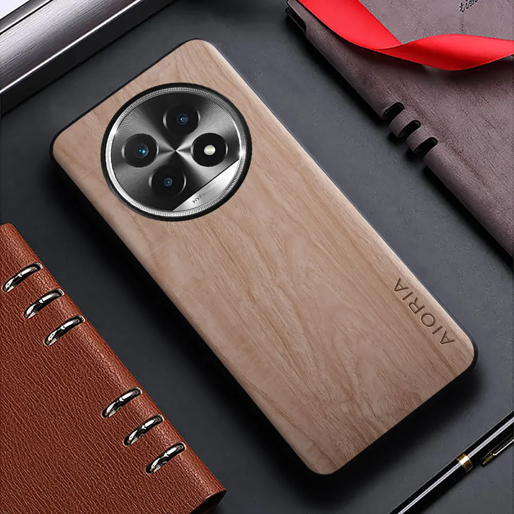 Case for Realme 13 12 11 Pro Plus 4G 5G Realme 11x funda bamboo wood pattern back cover for realme 13 12 11 pro plus case capa