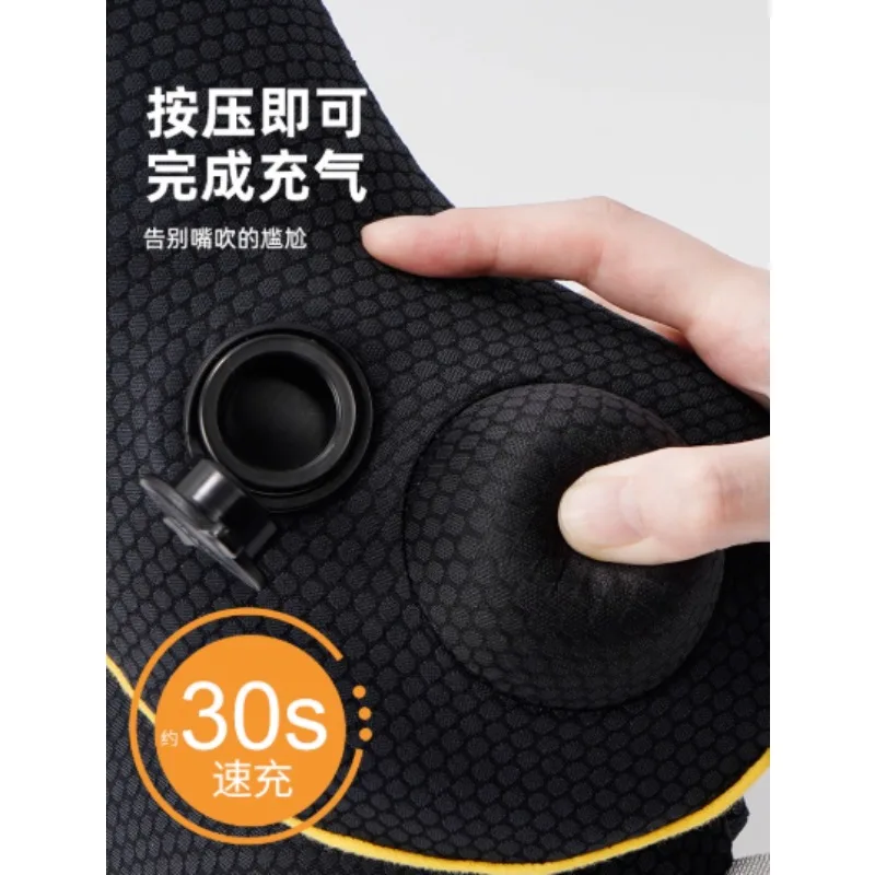 Inflatable u-shaped pillow neck pillow portable pressing u-shaped pillow long-distance travel by car plane sleeping artifact
