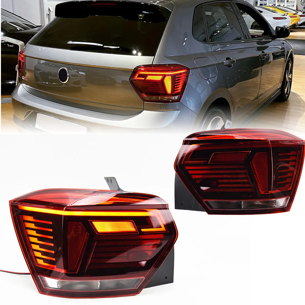 Tail Light For VW POLO 2019-2022 автомобильные товары Rear Lamp Hella LED Lights Car Accessories POLO Taillights