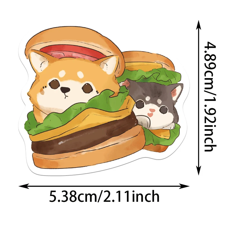 50 قطعة ملصقات شيبا اينو أكيتا لطيف مضحك يتوهم القط الكلاب ملصقات DIY بها بنفسك الديكور ورق لاصق لأجهزة الكمبيوتر المحمول المخططين سجل القصاصات #6