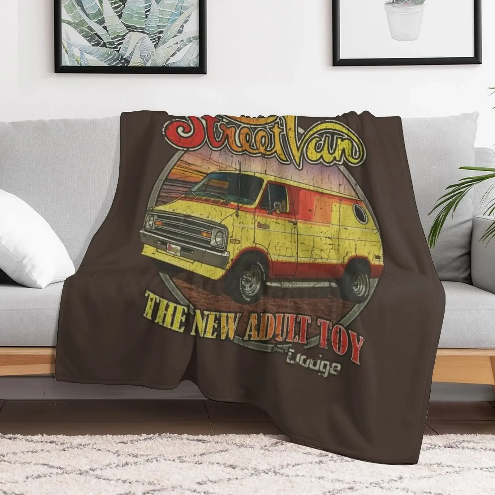 Street Van '76 Throw Blanket decorative Comforter Plaid on the sofa Blankets