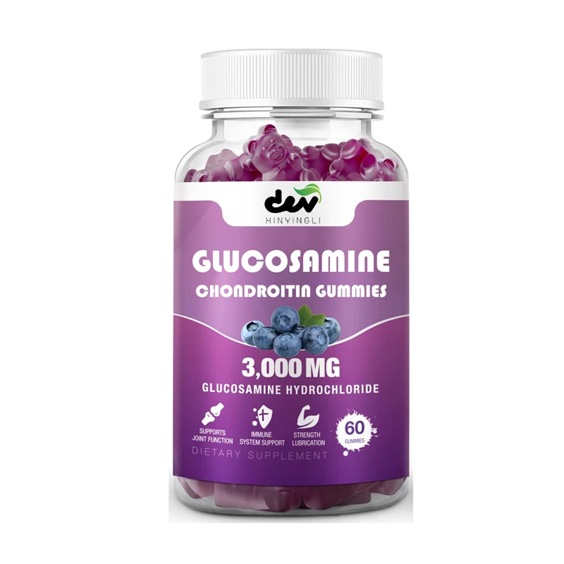 3000 miligramas de caramelos blandos de glucosamina y condroitina que contiene sulfosxido de dimetil y saúco - soporte inmunológico antioxidante