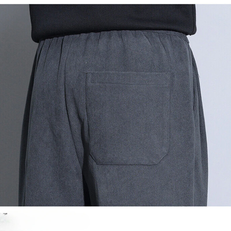 Прямые однотонные повседневные универсальные зауженные брюки с эластичной резинкой на талии и длинными рукавами, весна-лето 2023 г.