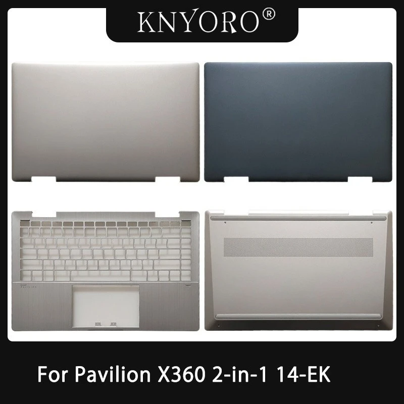 Original New For Pavilion X360 2-in-1 14-EK N09441-001 LCD Back Cover Rear Lid Upper Palmrest Top Case Bottom Base Lower Shell