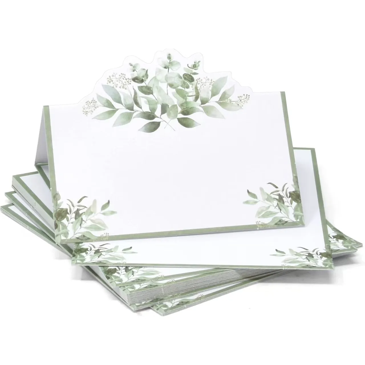 20/50/100 pièces feuille modèle mariage siège numéro Table carte nom Place carte nouveau-né bébé bain baptême fête Banquet siège carte