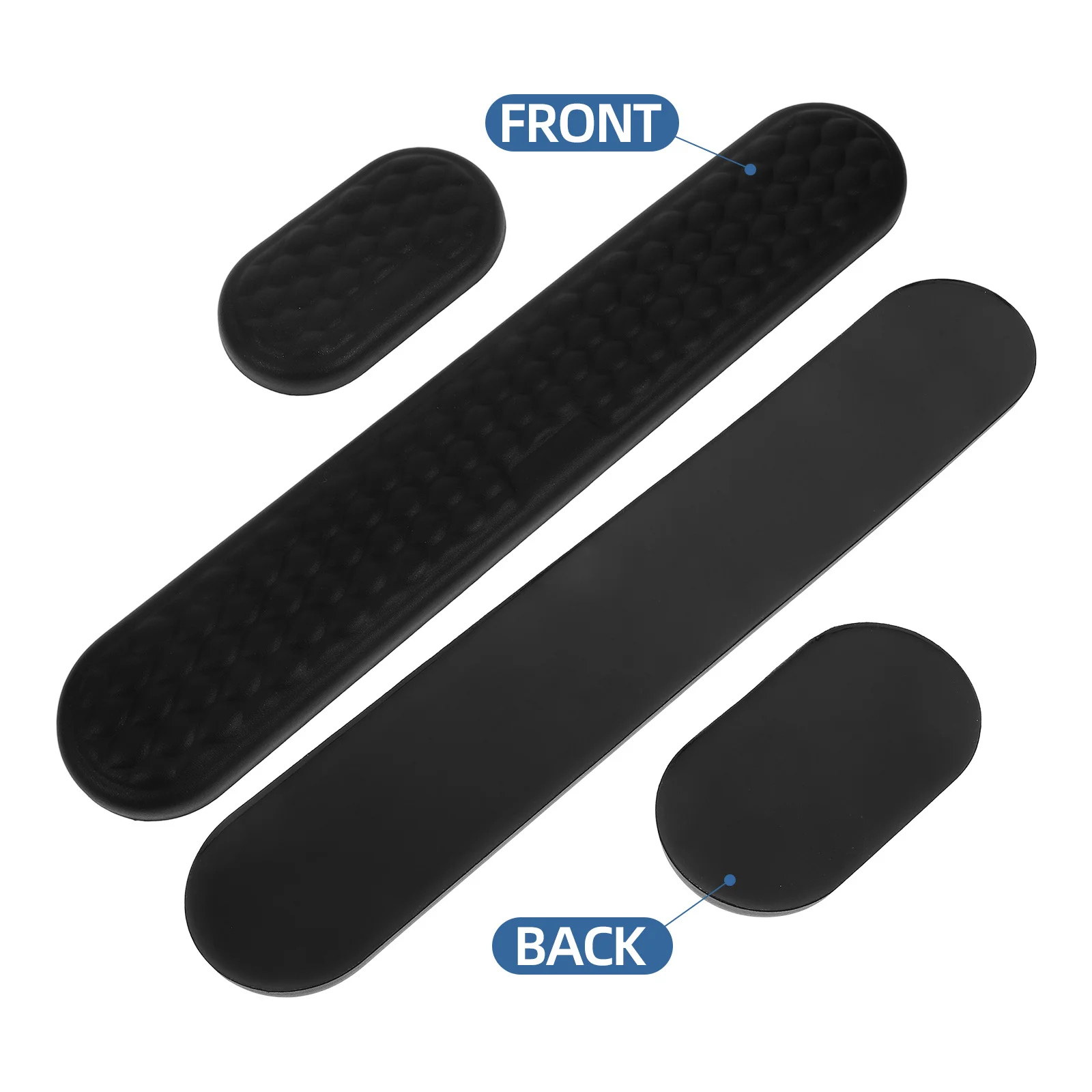 

1Set Ergonomic Keyboard Wrist Pad for Office Home Gaming Anti Skid Support Cushion Silicone Comfortable Use Keyboard Wrist Pad