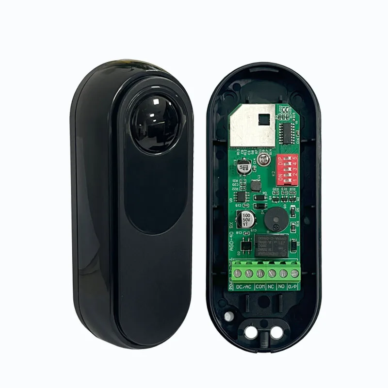 Dispositivo rilevatore sensore a infrarossi per fotocellula wireless con raggio singolo da 15 m per sistema di allarme