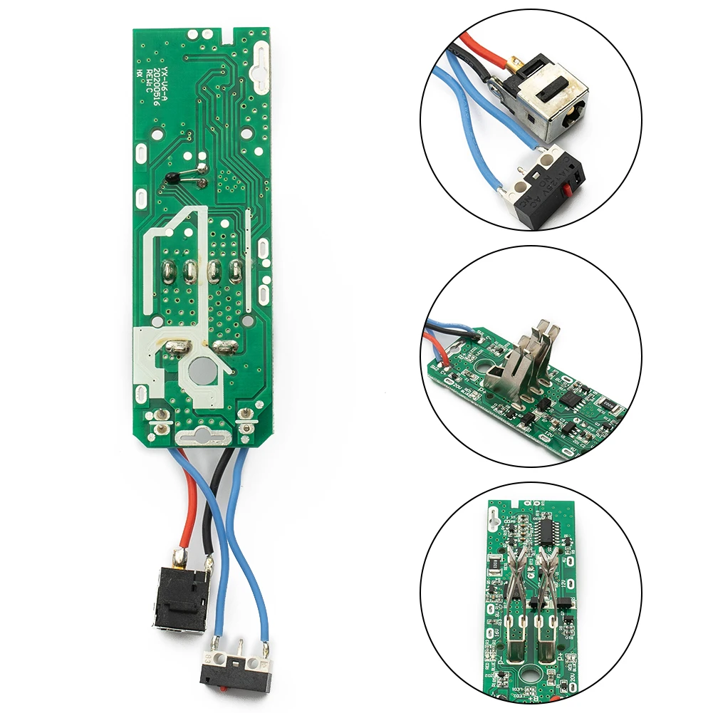 Placa de protección para Dyson V6 V7, herramientas de inducción de voltaje de 21,6 V, placa de circuito de carga verde para aspiradora inalámbrica