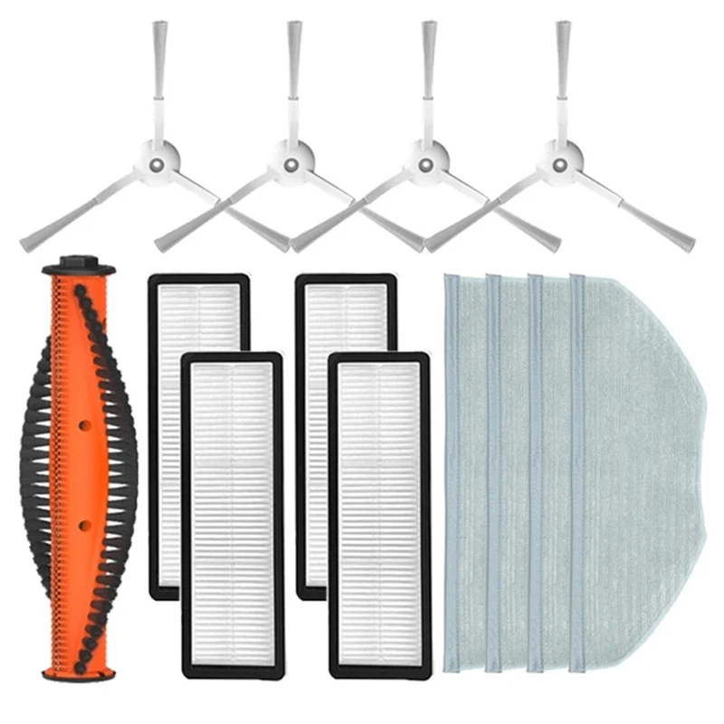 

N85R-Roller Brush Accessories For Xiaomi Robot Vacuum S10T STFCR01SZ Anti-Winding Sweeping And Mopping Cleaner Mop Cloth