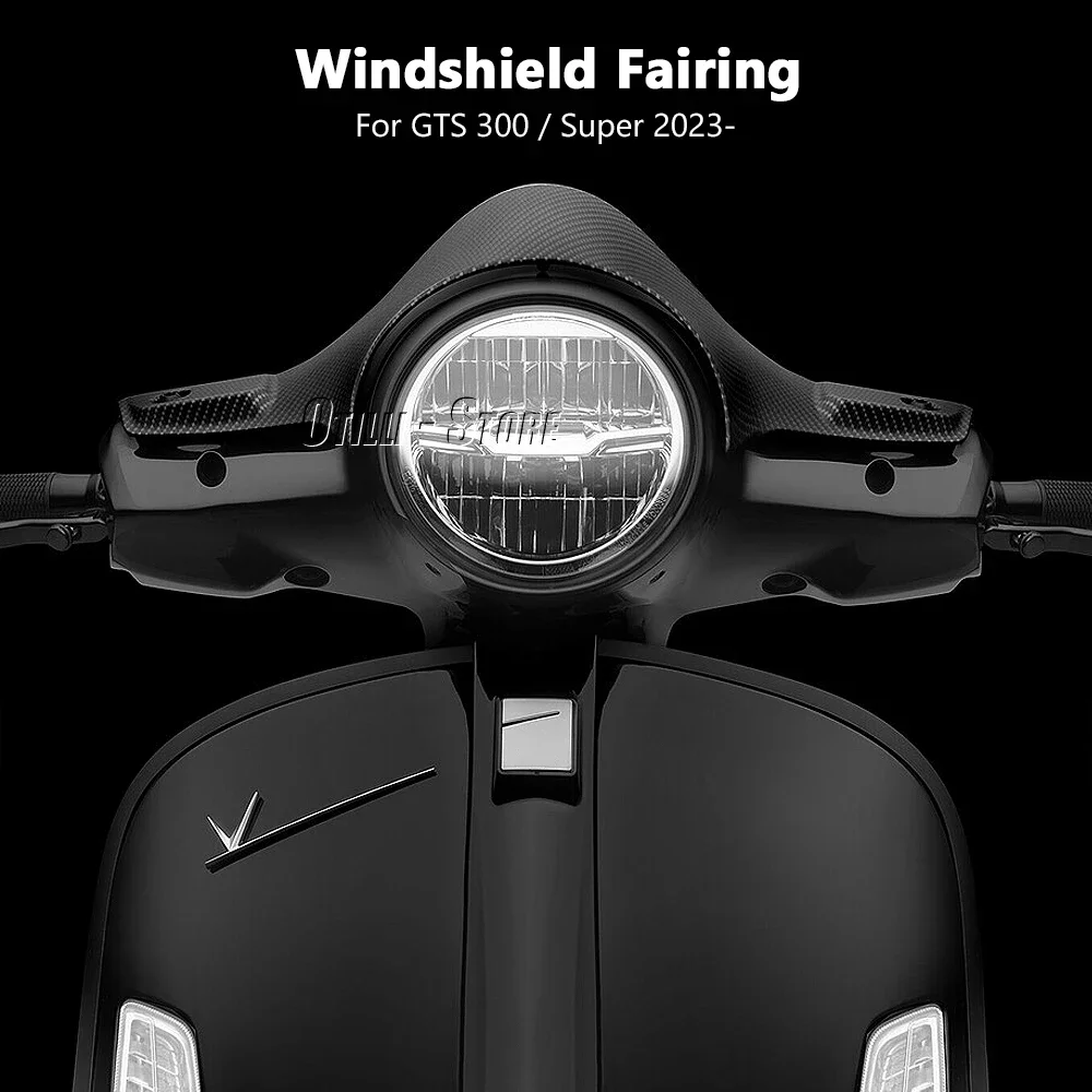 New Motorcycle Accessories Sports WindScreen Windshield Visor Deflector For Vespa GTS 300 gts 300 Super GTS300 2023 2024