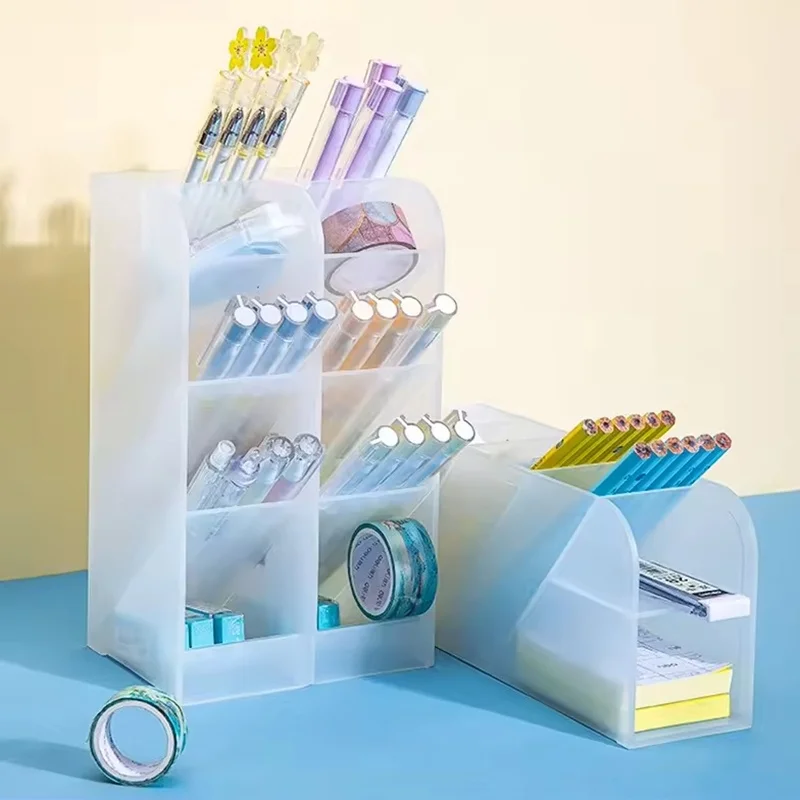 Desktop Cosmetic Brush Storage Holder For Cosmetic Brush Pens Creative Desktop Storage Gear Stable Base For Stationery Kit Set