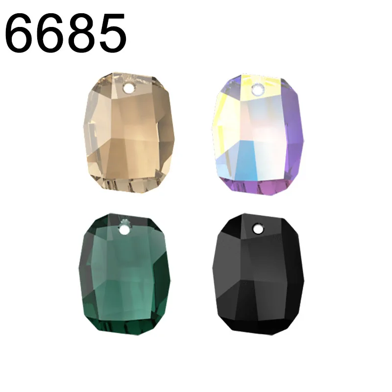 (1 piece) 6685 Graphic Pendant Genuine Crystals from Austria Rhinestone for Necklace Earrings Bead Charms DIY Jewelry Making