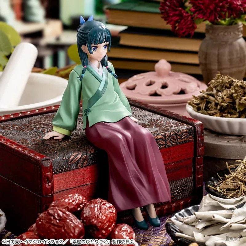 

BANDAI Authentic Anime Whimsical Anime Cat-eared Girl in Traditional Japanese Attire with Delectable Sweets and Savory Snacks