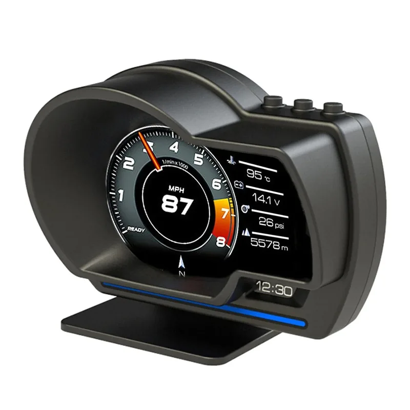 Car Head up Display, Gauge High Definition Speedometer Car Diagnostic Tool OBDⅡ+GPS Smart  OBD Fault Code Elimination