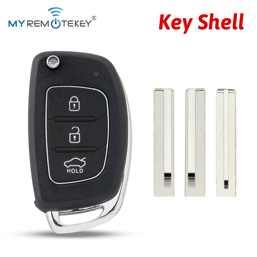 MYREMOTEKEY FCC ID RKE-4F08 Klappbarer Fernbedienungsschlüssel für Hyundai Santa Fe Accent mit 3 Tasten – Detail 1