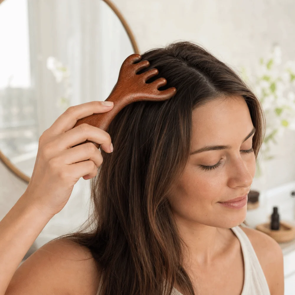 Anti-static Double Headed Massage Comb Scraping Unblock Meridians Meridian Massage Comb Blood Circulation Massage Tool Face