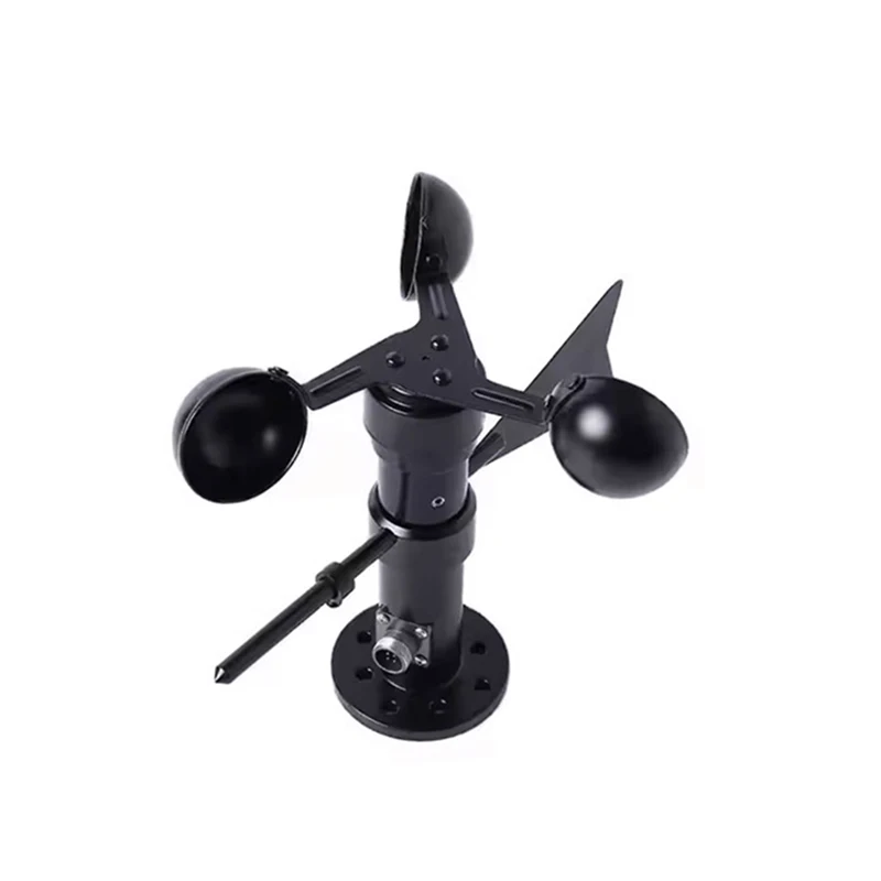 Good 4-20mA 0-5V RS485 Output Wireless Three Cup Anemometer Aluminum Alloy Wind Speed and Direction Sensor for Weather Station 4